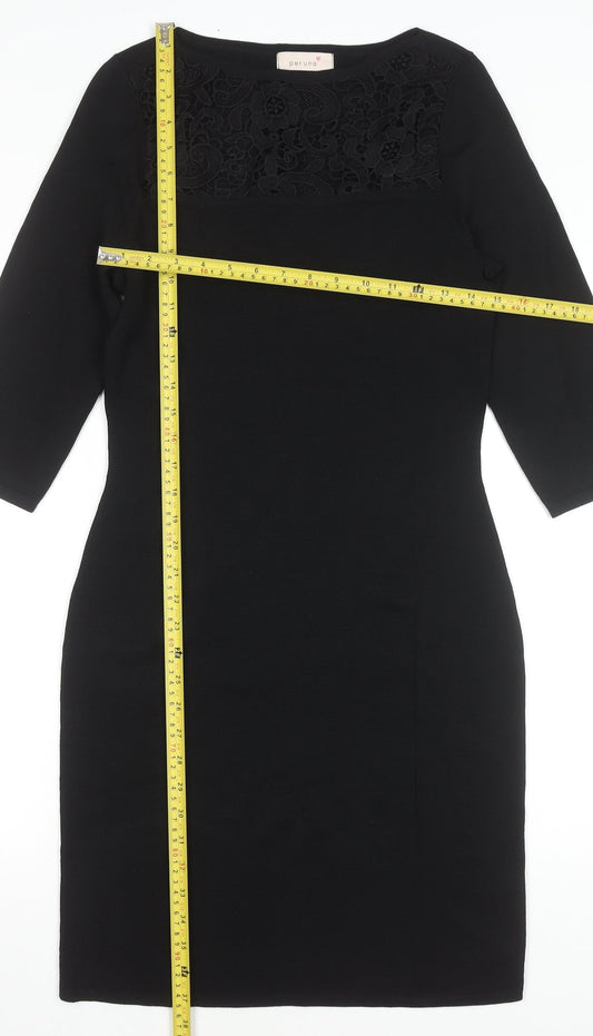 Marks and Spencer Women Black Size 10 Bodycon Knee Length Dress