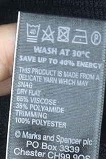 Marks and Spencer Women Black Size 10 Bodycon Knee Length Dress