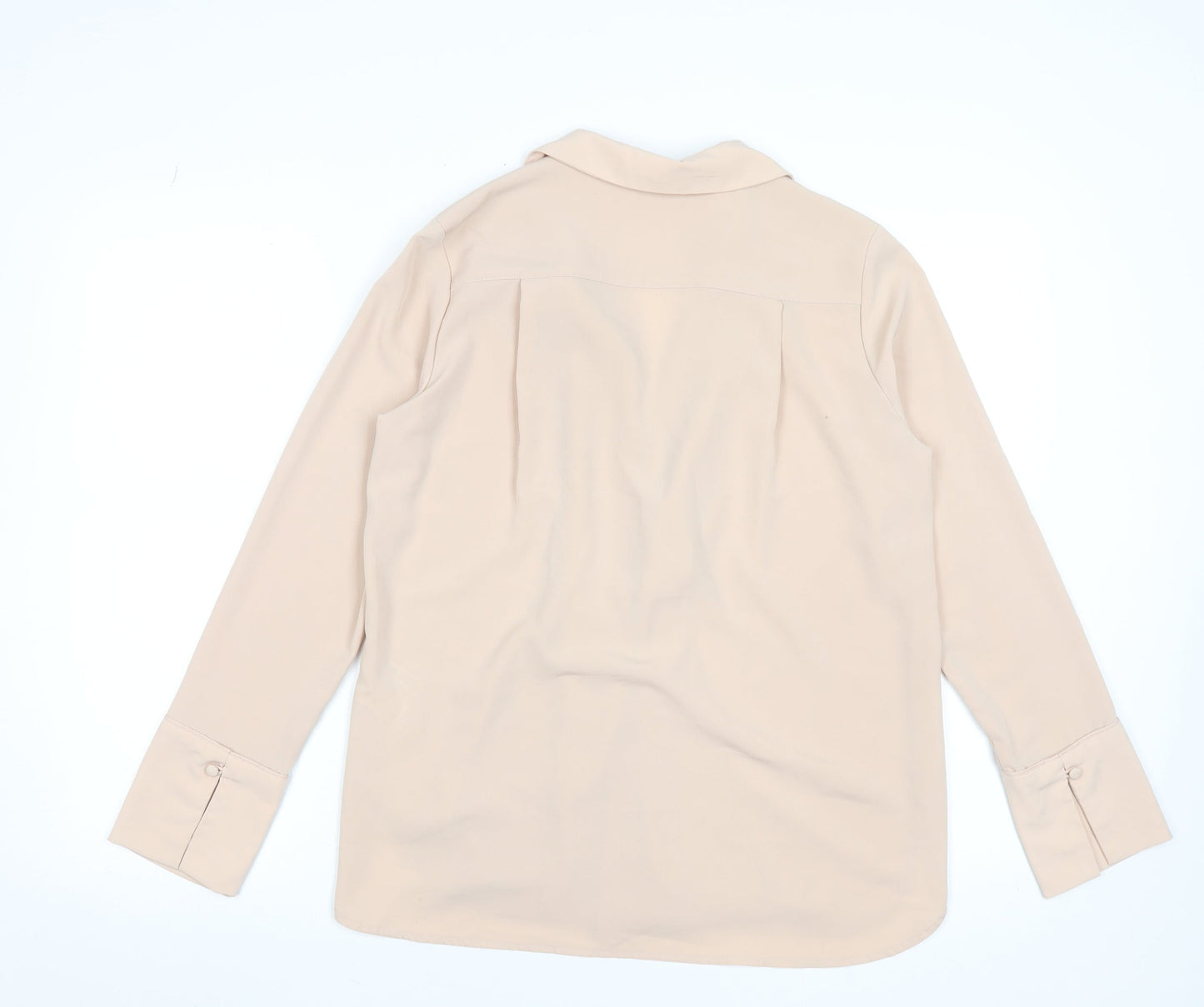 Womens UK Size 8 H&M Beige Wrap Blouse