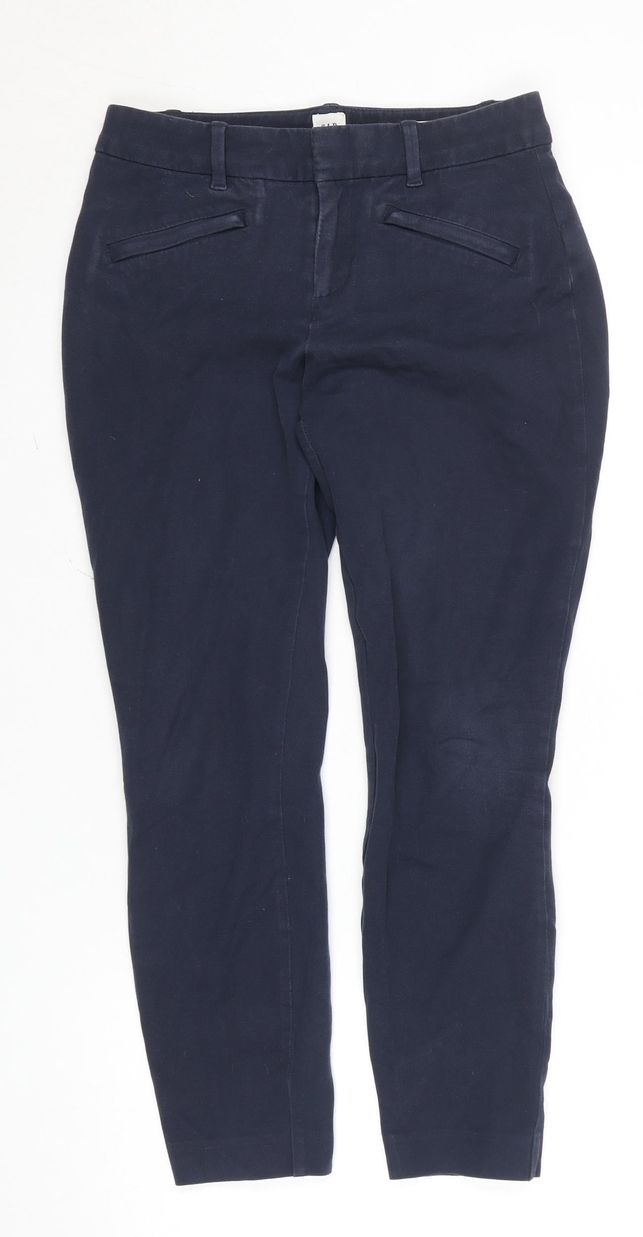 Gap Women’s Blue Curvy Signature Skinny Ankle Trousers Size 6