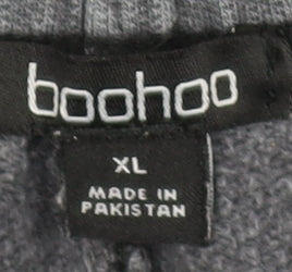 Boohoo Women’s Grey XL Cargo Jogger Activewear Trousers 100% Cotton