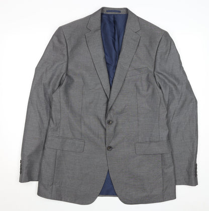 Mens UK Size 40 Marks and Spencer Regular Grey Suit Jacket