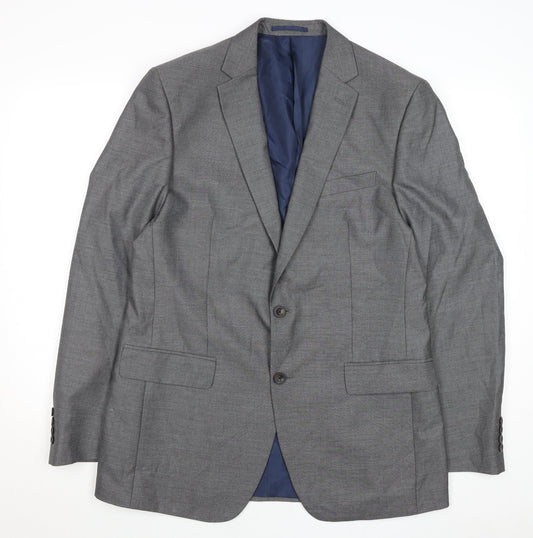 Mens UK Size 40 Marks and Spencer Regular Grey Suit Jacket