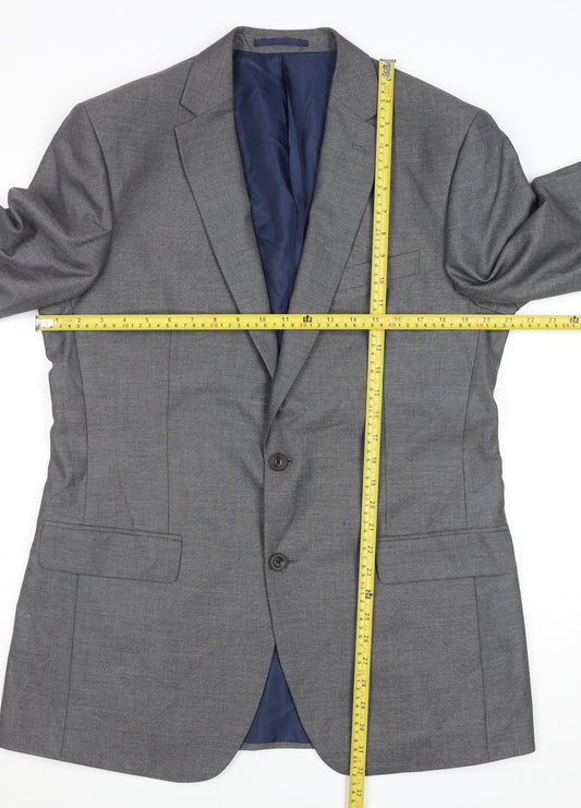 Mens UK Size 40 Marks and Spencer Regular Grey Suit Jacket