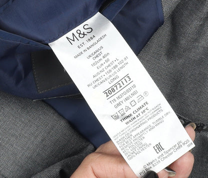 Mens UK Size 40 Marks and Spencer Regular Grey Suit Jacket