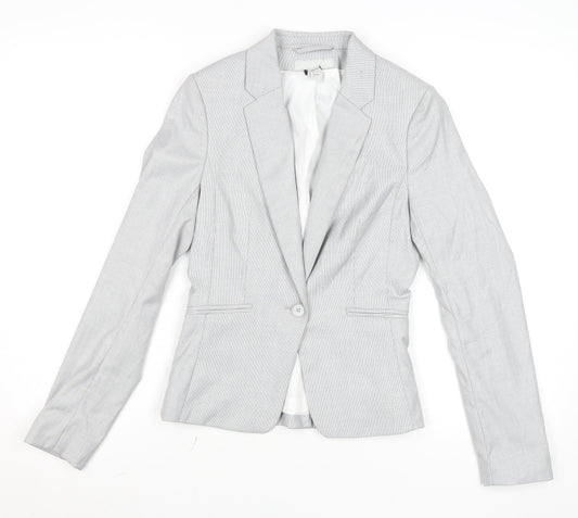 Womens UK Size 4 H&M Regular Grey Blazer