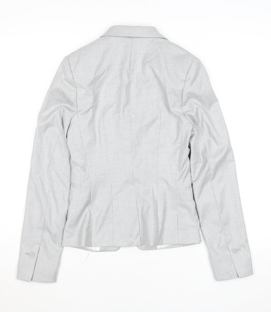Womens UK Size 4 H&M Regular Grey Blazer