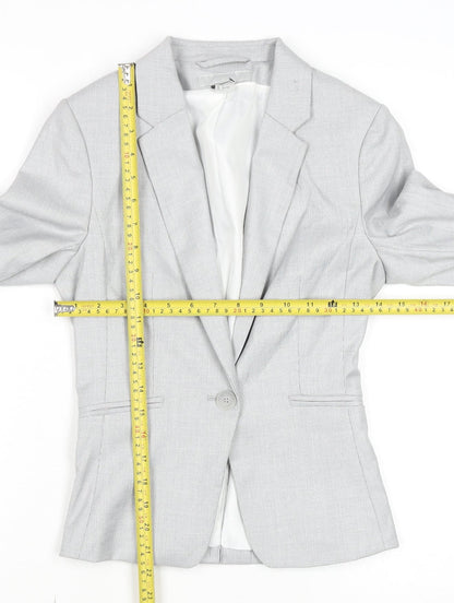 Womens UK Size 4 H&M Regular Grey Blazer