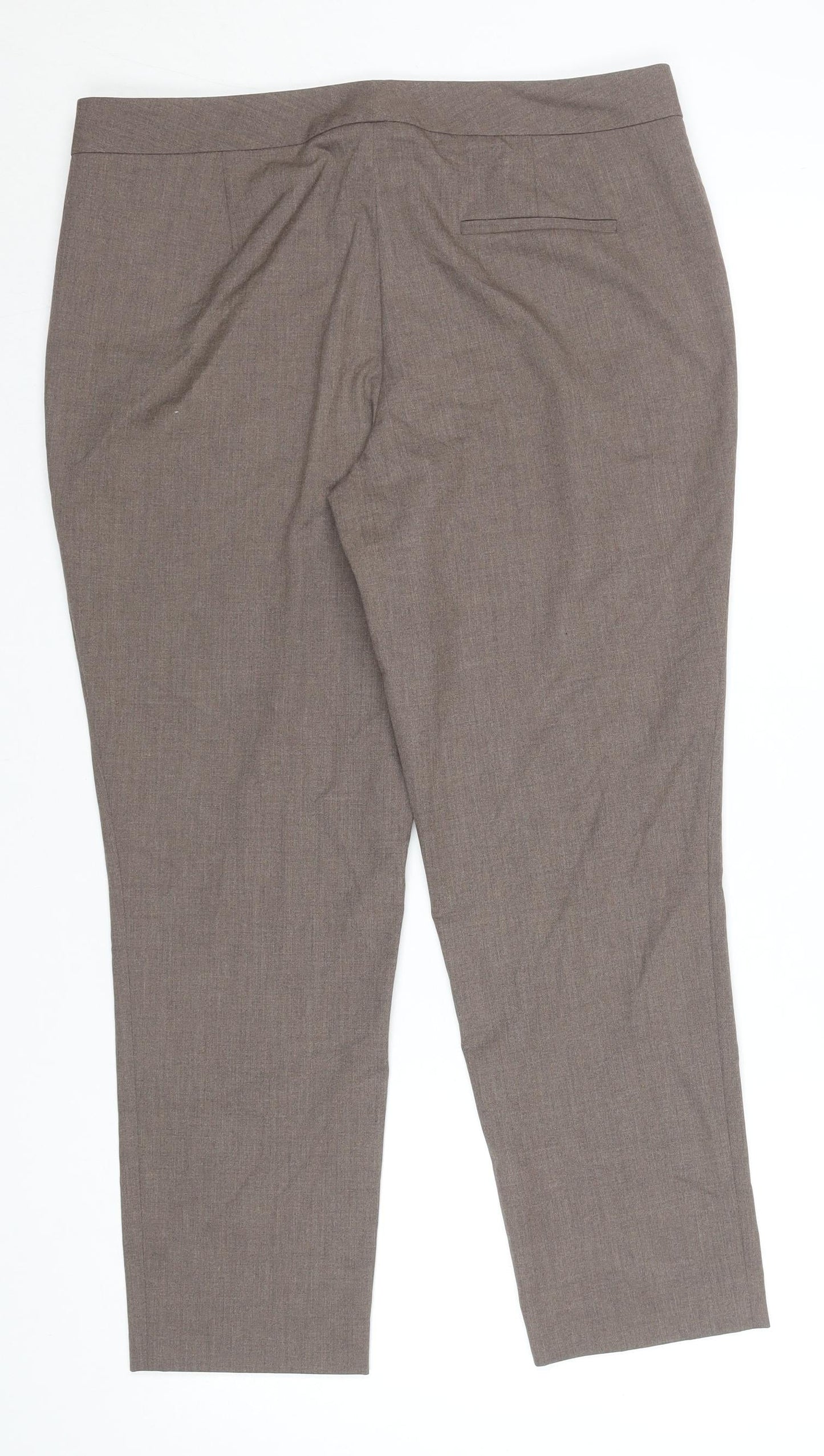 Womens UK Size 8 Vince Camuto Regular Fit Dress Pants Brown Trousers