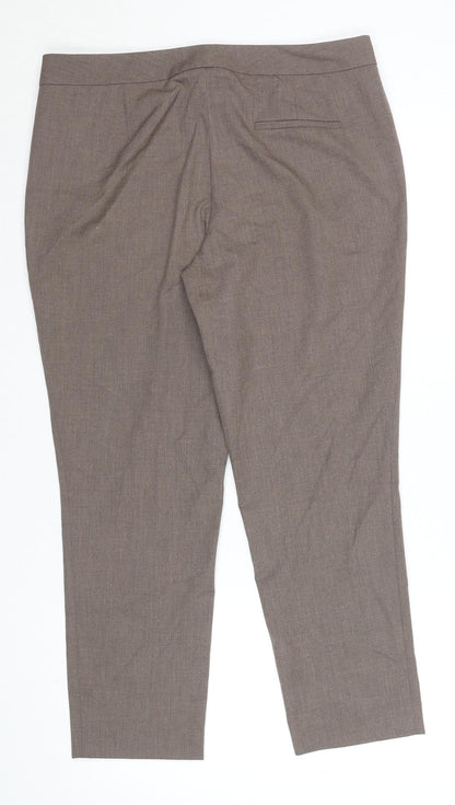 Womens UK Size 8 Vince Camuto Regular Fit Dress Pants Brown Trousers