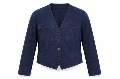 Womens UK Size L French Connection Blue Basic Jacket