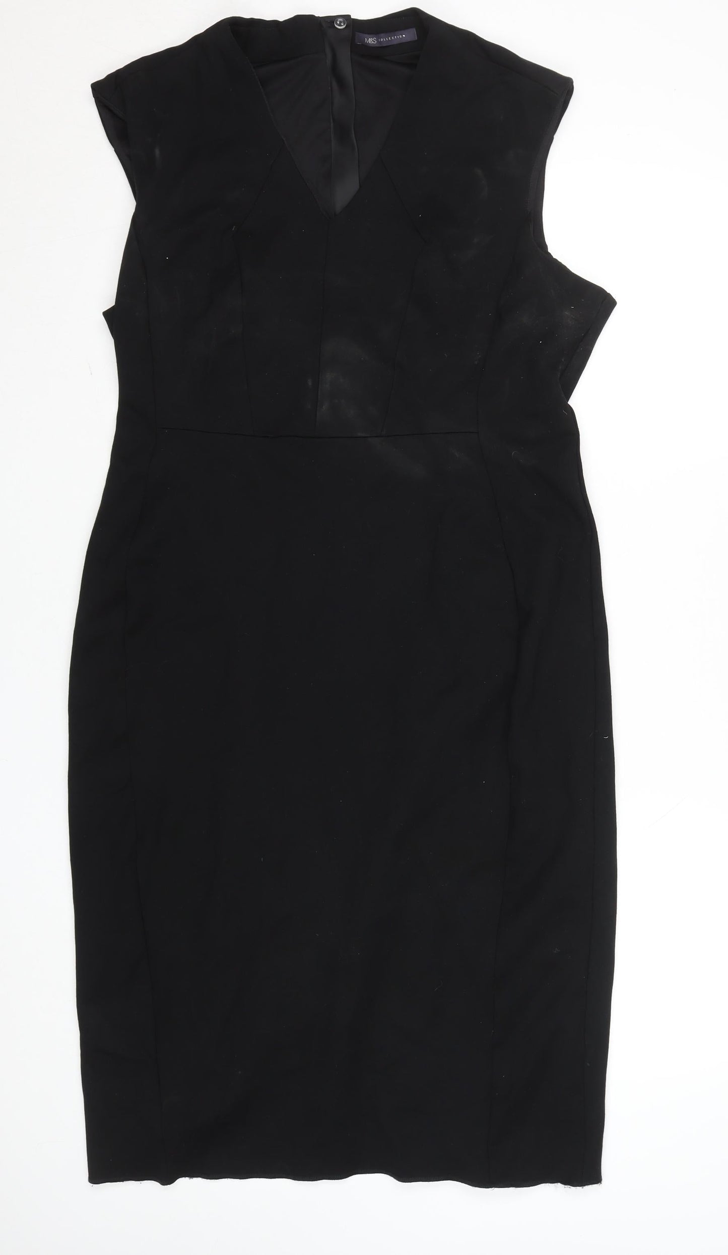 Marks and Spencer Women's Black Size 18 Sheath Work Dress