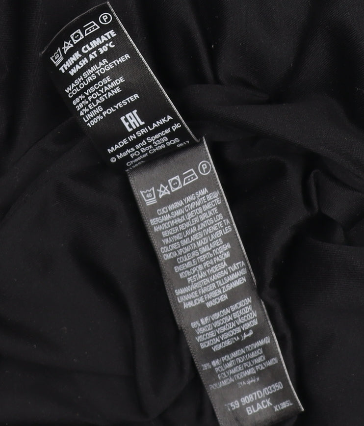 Marks and Spencer Women's Black Size 18 Sheath Work Dress