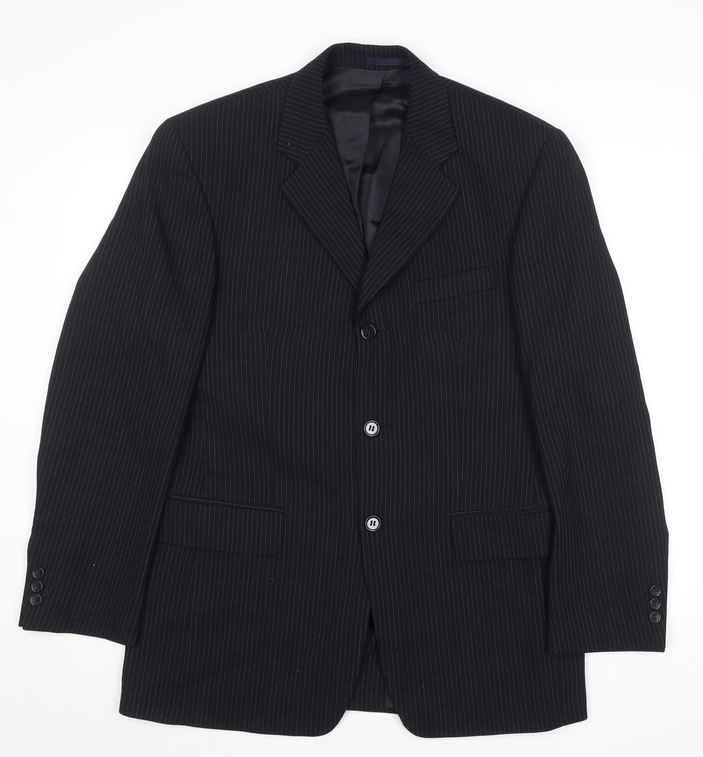 Mens UK Size 38 Unknown Regular Black Suit Jacket