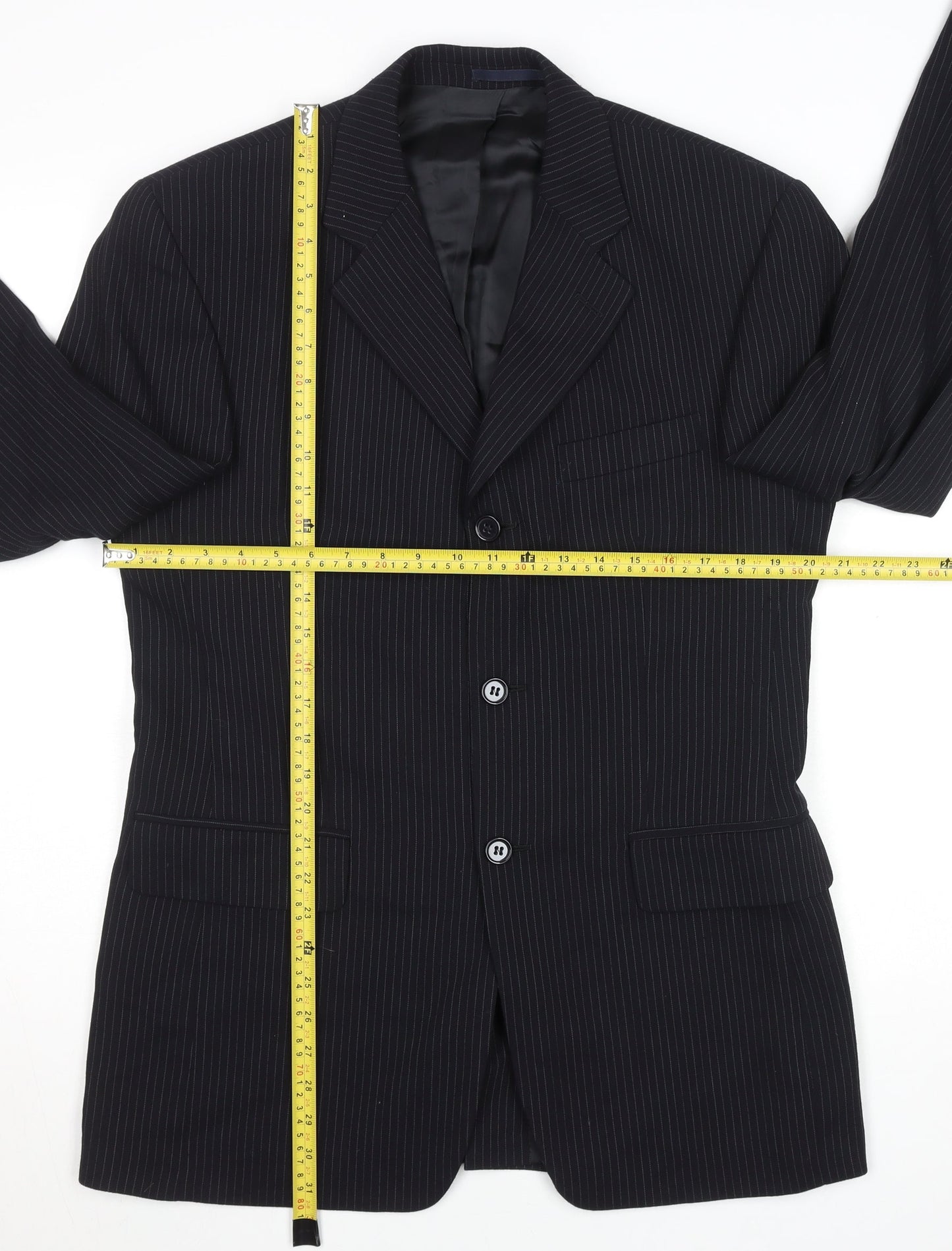 Mens UK Size 38 Unknown Regular Black Suit Jacket