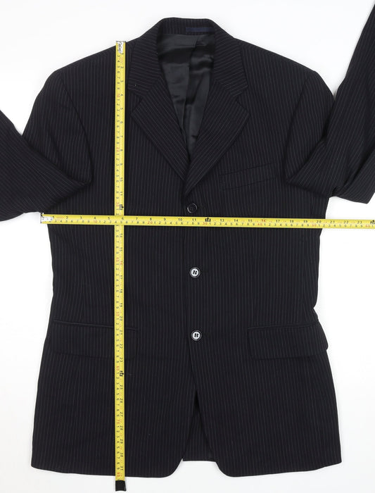Mens UK Size 38 Unknown Regular Black Suit Jacket
