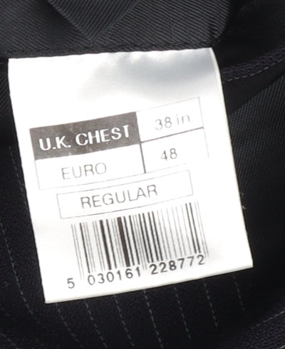 Mens UK Size 38 Unknown Regular Black Suit Jacket