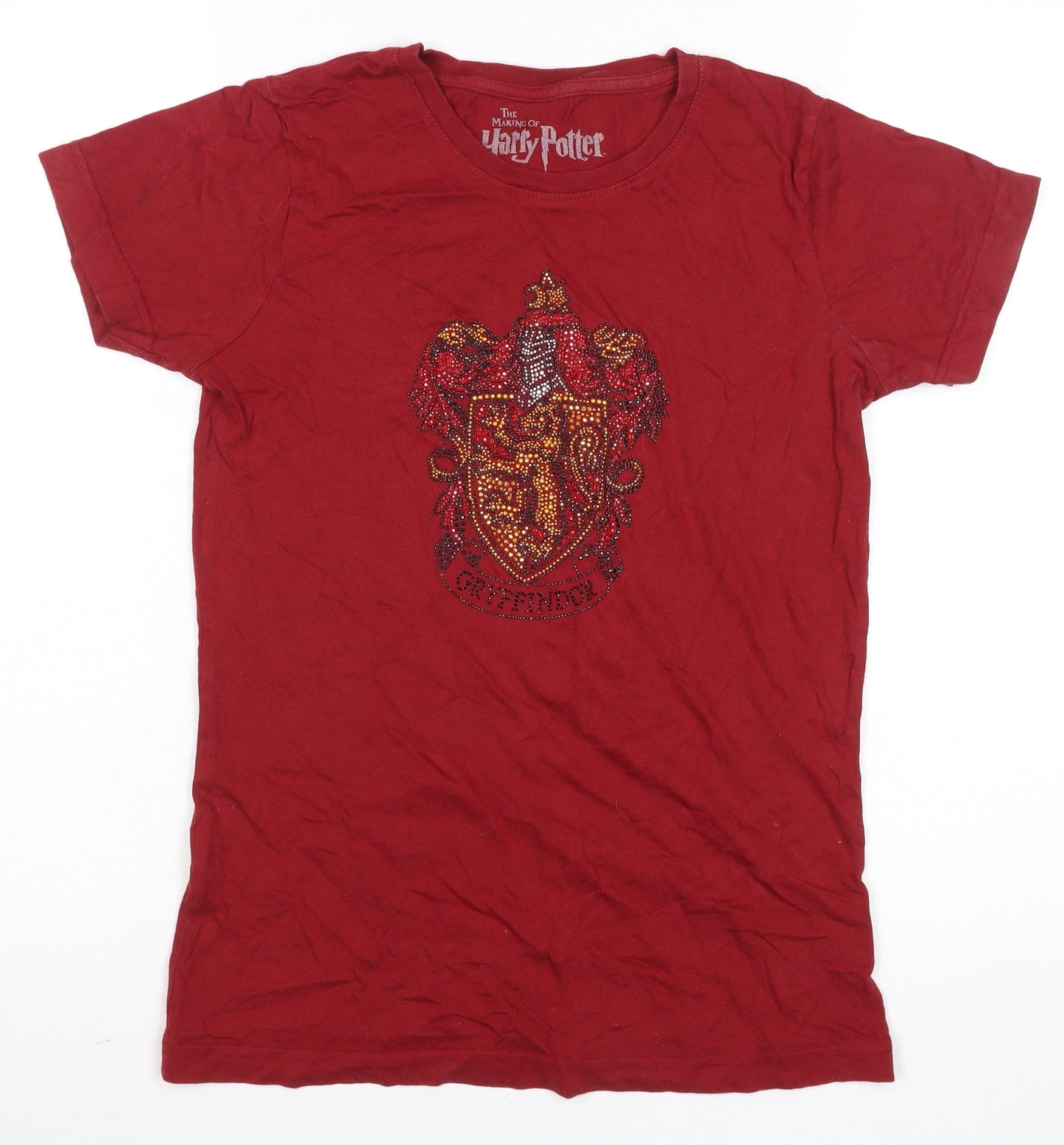 Womens UK Size S Warner Bros Studio Tour London Red Basic T-Shirt