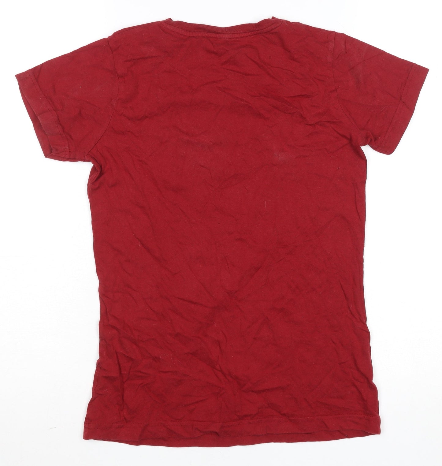 Womens UK Size S Warner Bros Studio Tour London Red Basic T-Shirt