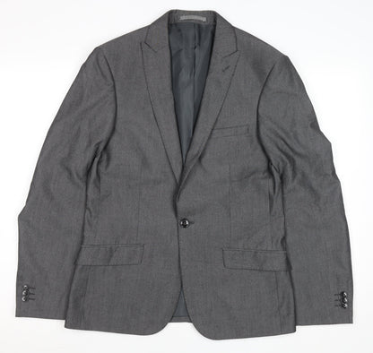 Mens UK Size 36 Marks and Spencer Regular Grey Suit Jacket