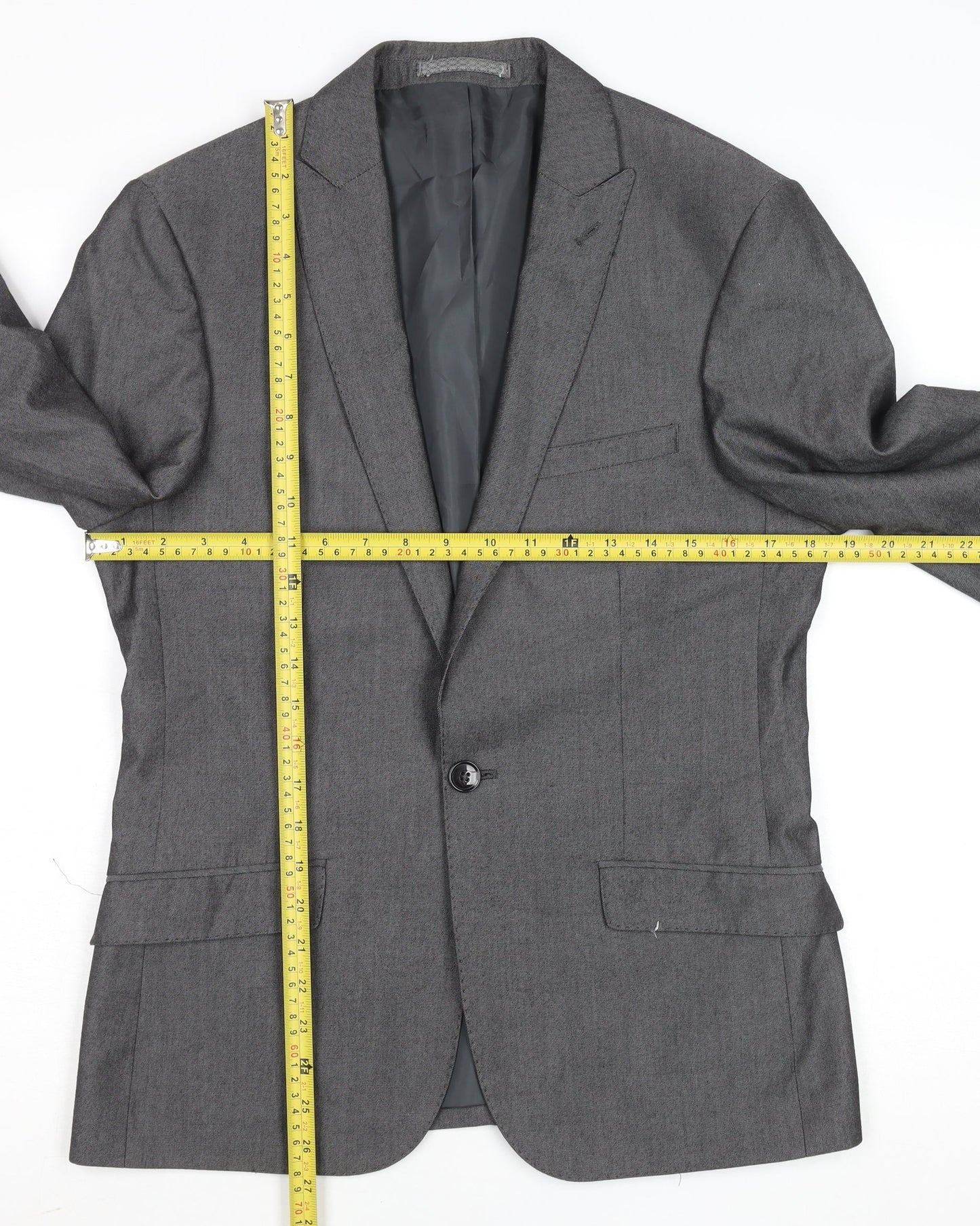 Mens UK Size 36 Marks and Spencer Regular Grey Suit Jacket