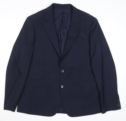 Primark Men's Blue 42R Single-Breasted Regular Fit Blazer