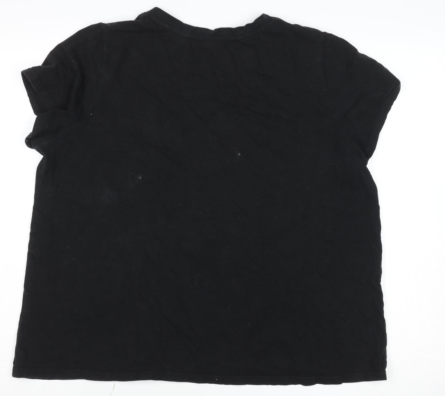 Womens UK Size XL Calvin Klein Black Gym & Training Yoga Running & Jogging T-Shi