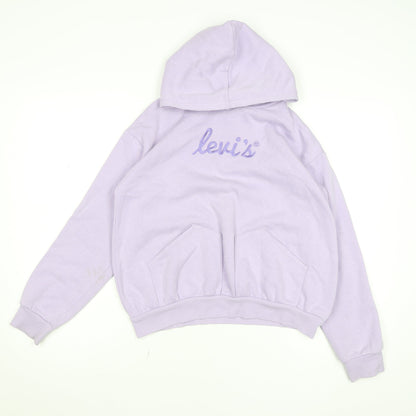 Girls UK Size 14 Years Levi's Purple Pullover Hoodie