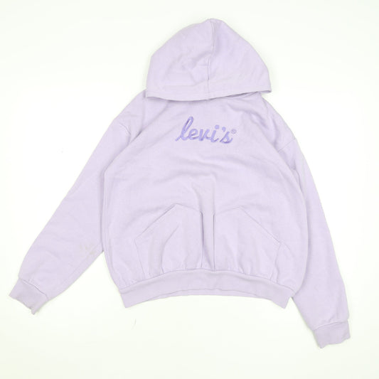 Girls UK Size 14 Years Levi's Purple Pullover Hoodie