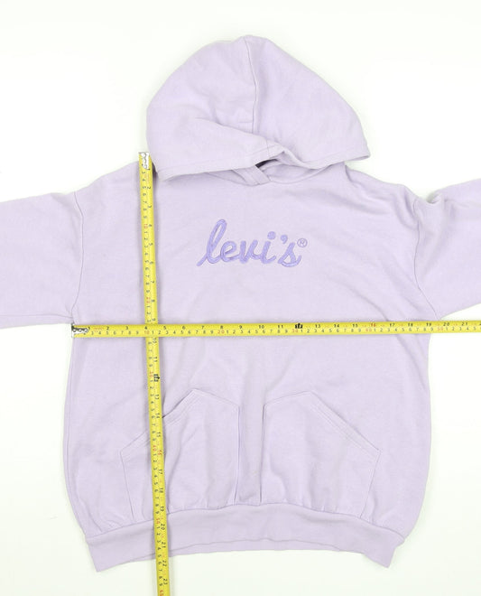Girls UK Size 14 Years Levi's Purple Pullover Hoodie