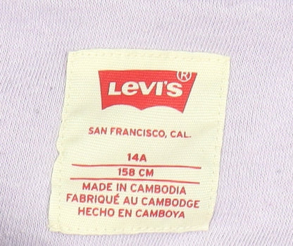 Girls UK Size 14 Years Levi's Purple Pullover Hoodie