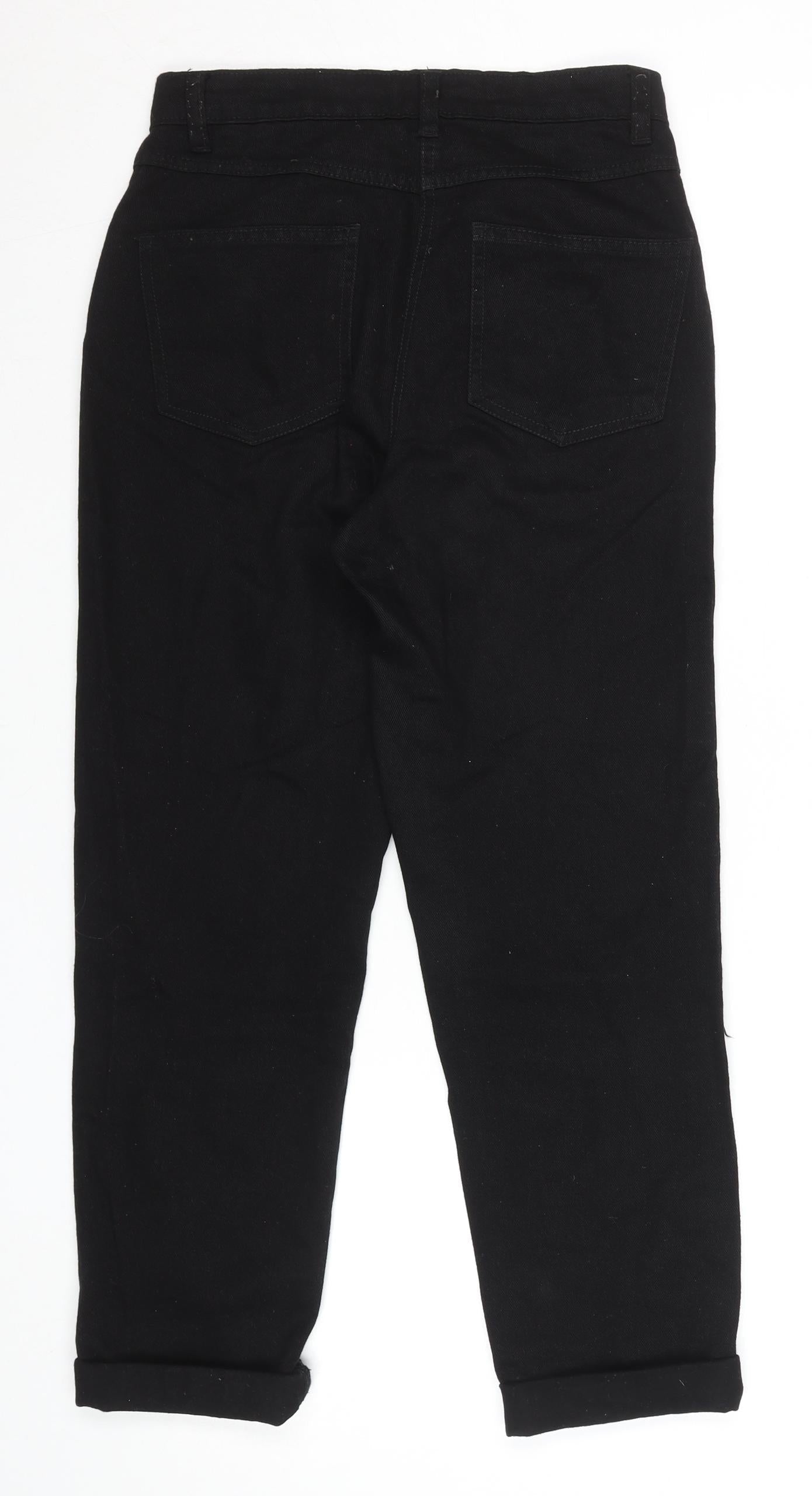 Womens UK Size 6 Parisian Relaxed Fit Boyfriend Black Jeans