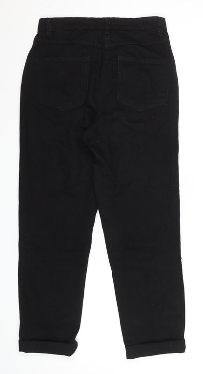 Womens UK Size 6 Parisian Relaxed Fit Boyfriend Black Jeans