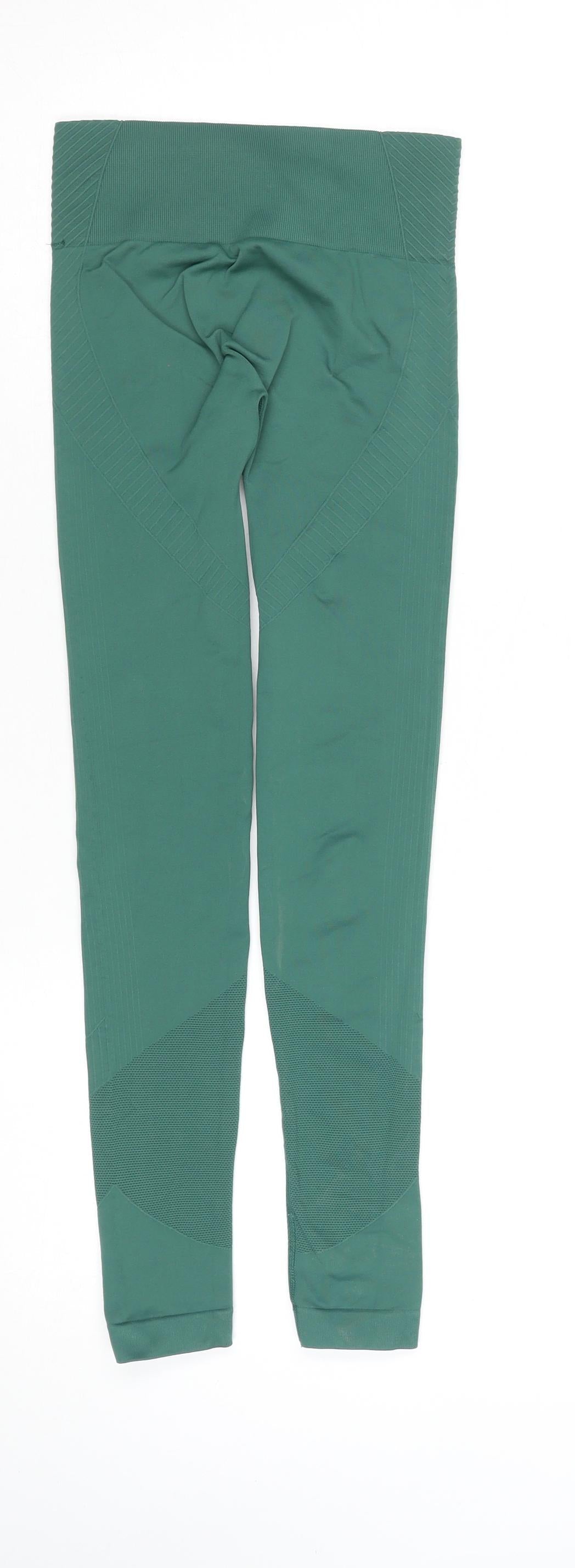 USA Pro Women Green Seamless Gym Leggings Size 6