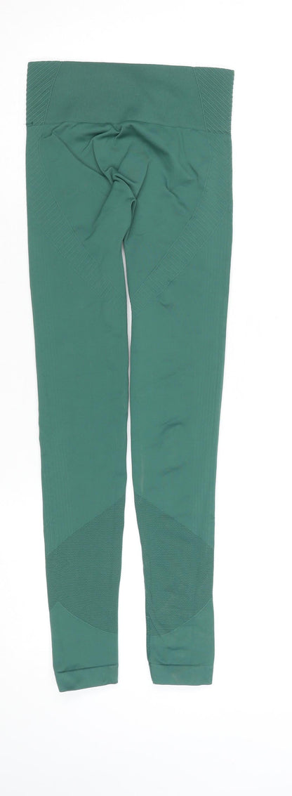 USA Pro Women Green Seamless Gym Leggings Size 6