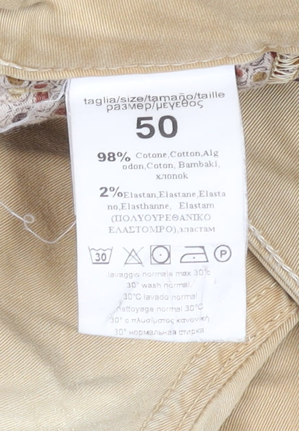 Displaj Men’s Beige Chino Shorts Size 34 Regular Fit Cotton