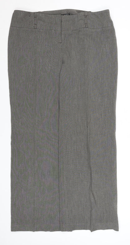 Next Women’s Grey Straight Leg Office Trousers Size 16