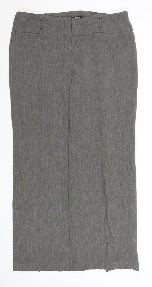 Next Women’s Grey Straight Leg Office Trousers Size 16