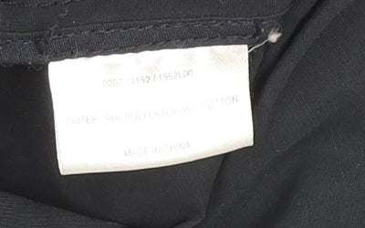 Hobbs Women Black Size 12 Pea Coat Mid-Length Twill Jacket