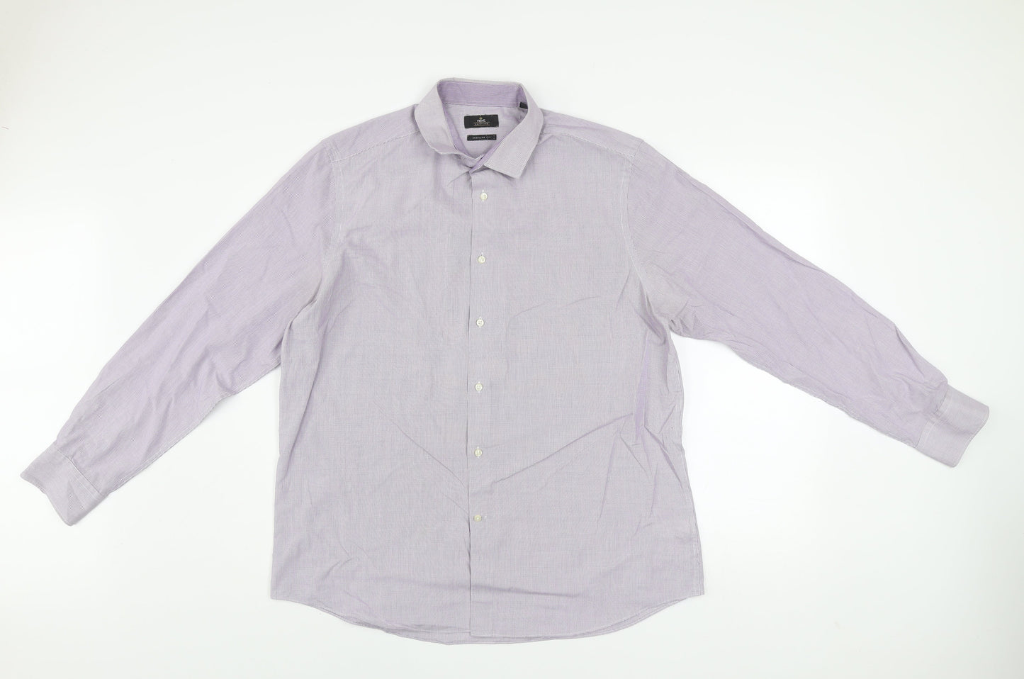 Mens UK Collar Size 17 NEXT Smart Purple  Dress Shirt