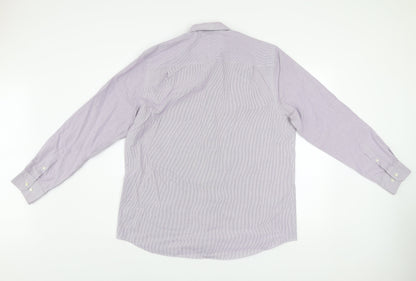Mens UK Collar Size 17 NEXT Smart Purple  Dress Shirt