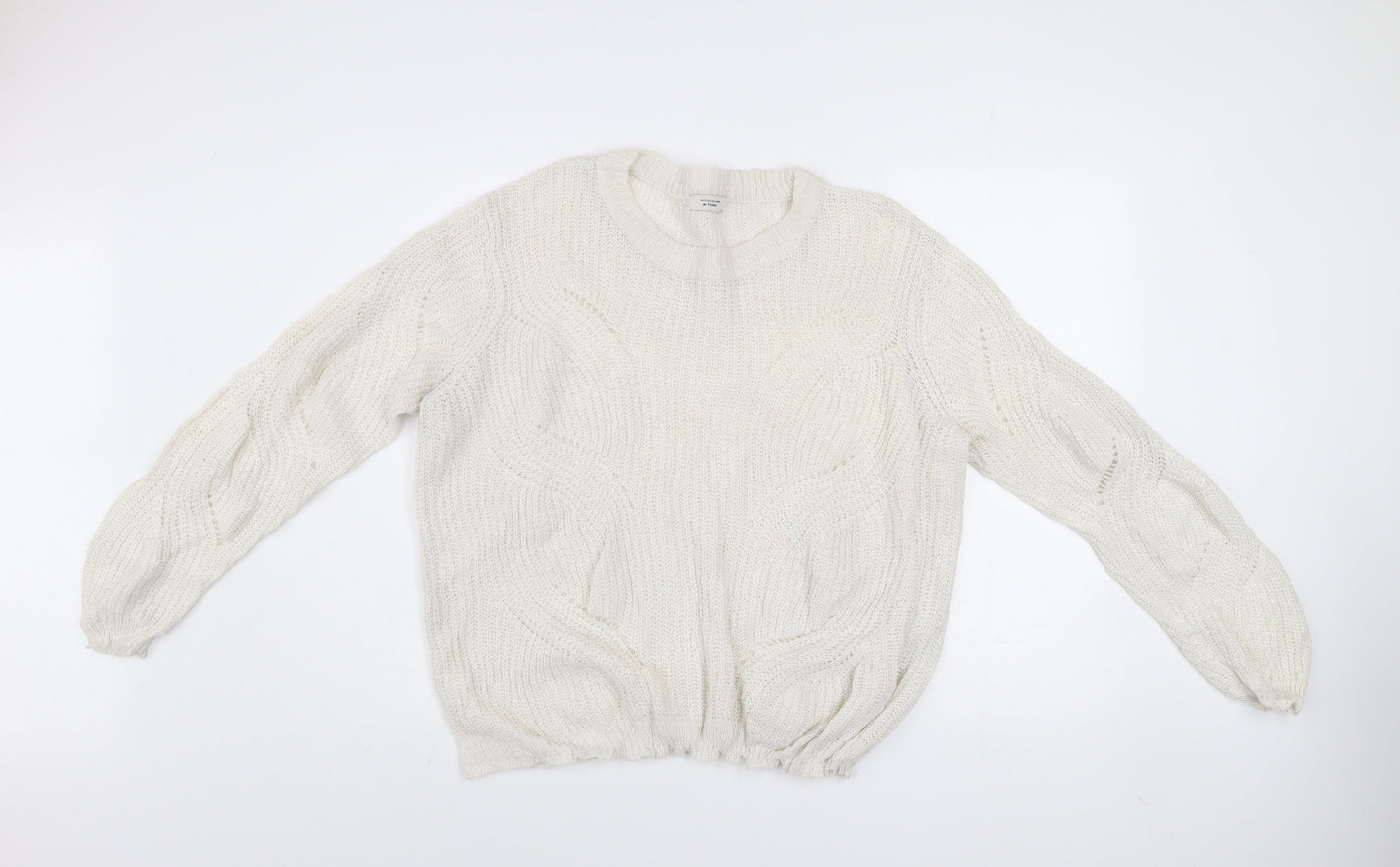Womens UK Size XL Jacqueline de Yong Ivory Pullover Jumper
