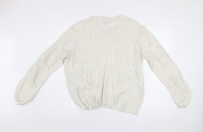Womens UK Size XL Jacqueline de Yong Ivory Pullover Jumper