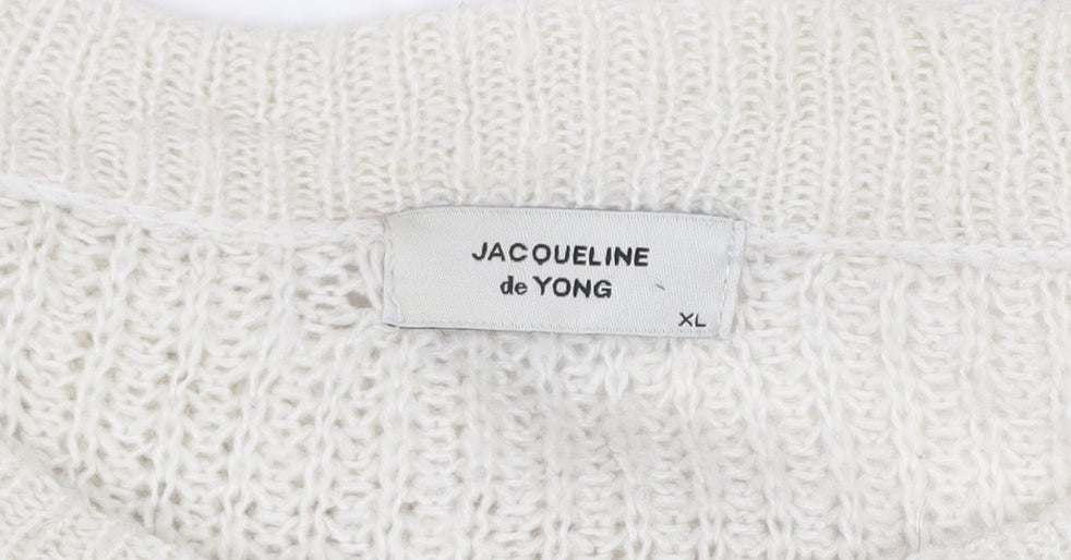 Womens UK Size XL Jacqueline de Yong Ivory Pullover Jumper