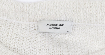 Womens UK Size XL Jacqueline de Yong Ivory Pullover Jumper