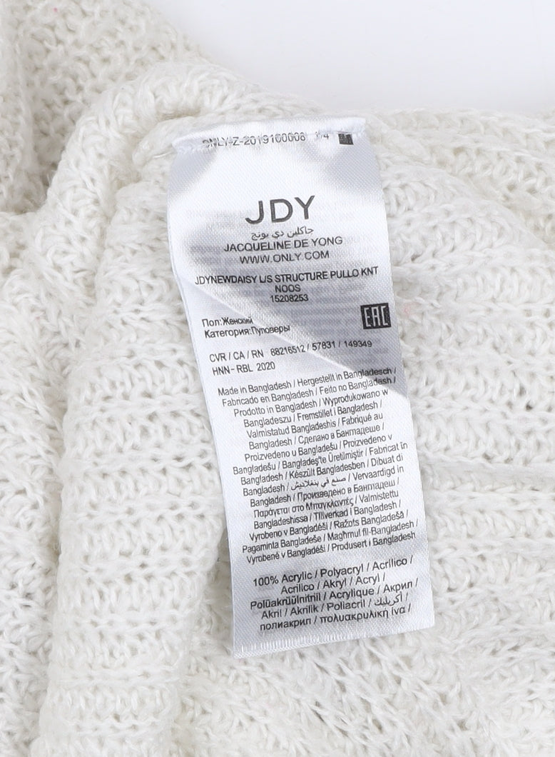 Womens UK Size XL Jacqueline de Yong Ivory Pullover Jumper
