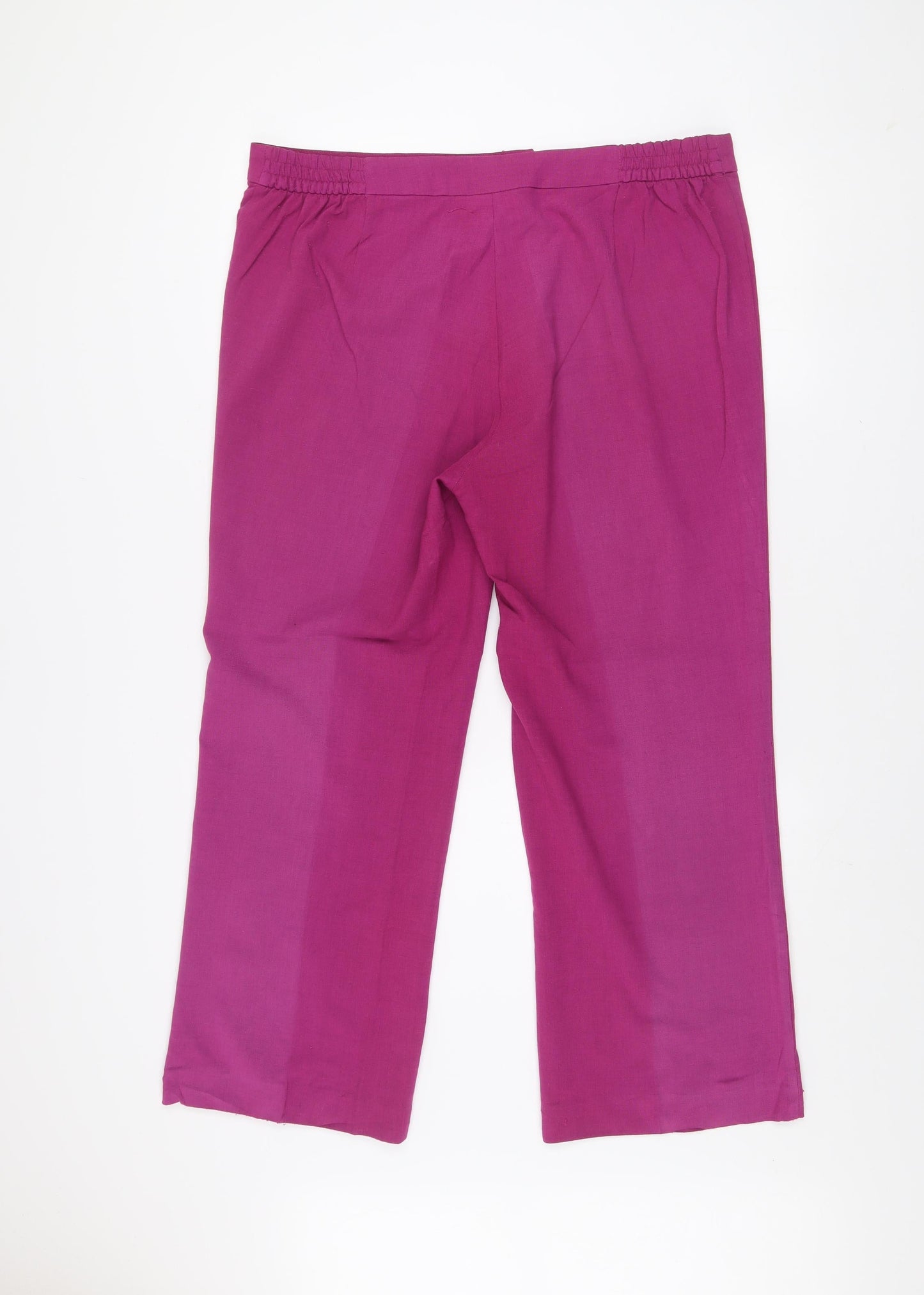 EWM Pure Classics Women's Magenta Linen Trousers Size 18