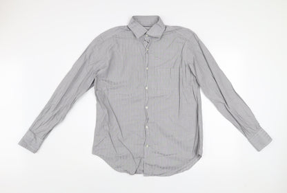 Mens UK Collar Size M Caliban Smart Grey  Dress Shirt