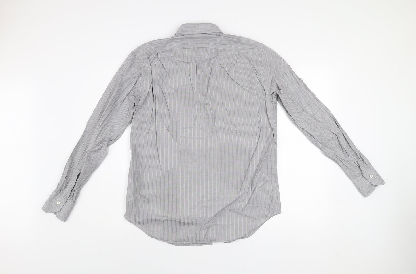 Mens UK Collar Size M Caliban Smart Grey  Dress Shirt