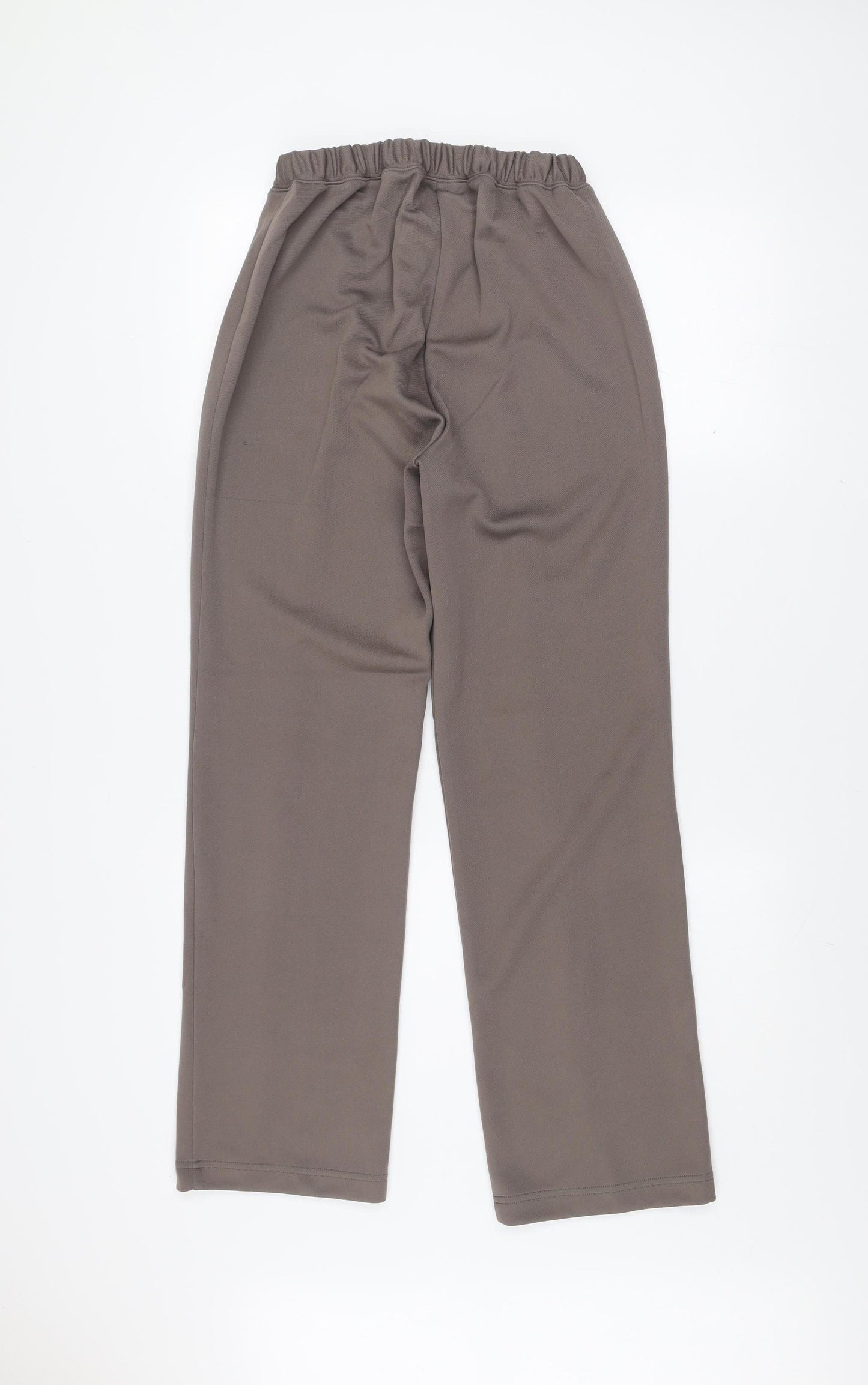 Damart Women's Brown Elastic Waist Straight Leg Trousers Size 12